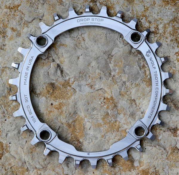 Wolftooth Components 104 bcd 30t 416 stainless steel chainring narrow wide drop stop 1x (3)