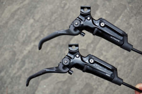 SRAM Guide Ultimate hydraulic mountain bike brakes comparison to Guide RSC
