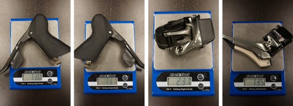 SRAM Red eTAP wireless electronic shifting road bike group actual weights