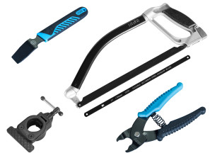 Shimano_PRO_workshop-tools_disc-brake-spreader_hacksaw_cutting-guide_chain-link-pliers
