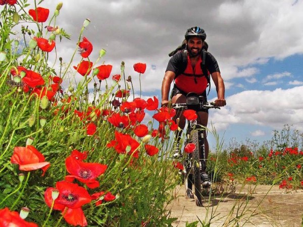 bikerumor pic of the day mountain Bikepacking trip through the center of portugal, poppies