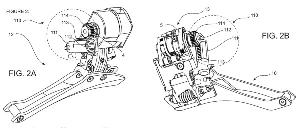 rotor one-way shifter lever with mechanical and hydraulic derailleur patent application drawings on Bikerumor-com