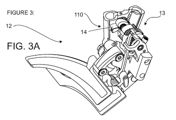 rotor one-way shifter lever with mechanical and hydraulic derailleur patent application drawings on Bikerumor-com