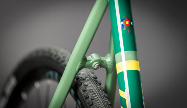 2016 Niner RLT9 alloy gravel adventure road bike updated with thru axles and carbon fork rack mounts