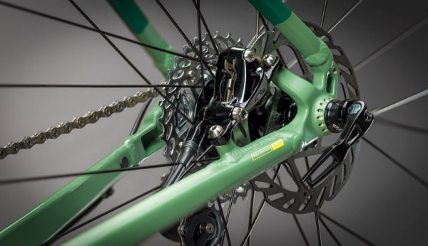 2016 Niner RLT9 alloy gravel adventure road bike updated with thru axles and carbon fork rack mounts
