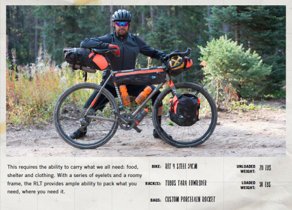 2016 Niner RLT9 steel gravel adventure road bike updated with carbon fork rack mounts