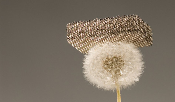 Boeing Lightest metal ever micro lattice