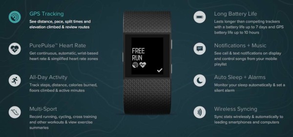 Fitbit Surge GPS fitness tracker sports watch
