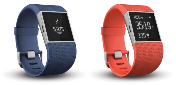 Fitbit Surge GPS fitness tracker sports watch in new orange and blue colors