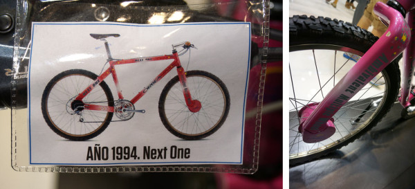 1994 Orbea Next One hardtail mountain bike with drum brakes and single-sided drivetrain stays