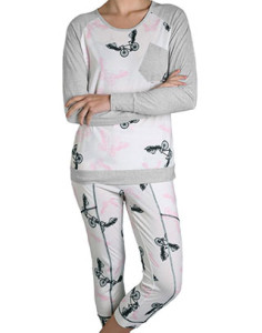 apres velo women's long sleeve pyjamas