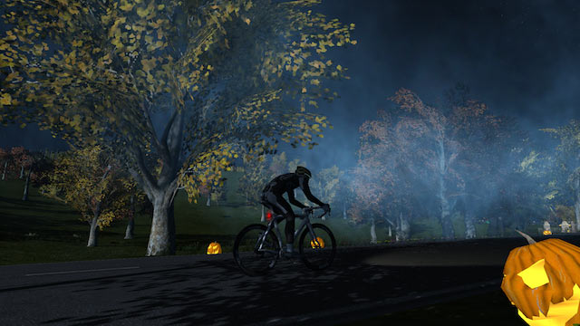 BKool online training simulator spooks away virtual weather with Halloween “weather” for the weekend
