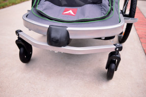 Allen Sports XLZ2 child stroller/trailer, double swivel wheel attachment