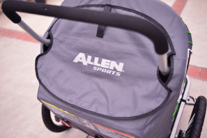 Allen Sports XLZ2 child stroller/trailer, rear cargo pocket