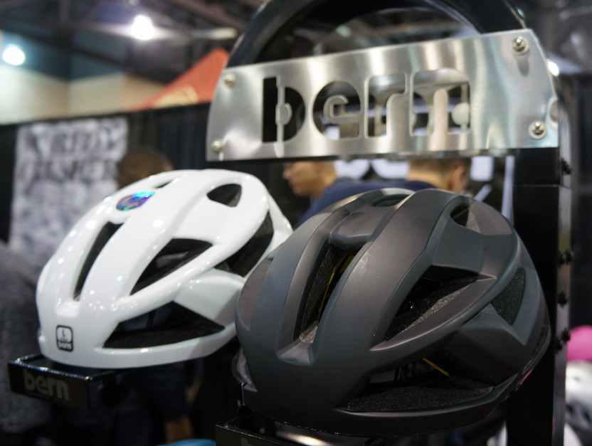 bern road bike helmets FL-1 Pave Helmet 1 Pave is available in 3 sizes and uses its BOA retention system to dial in the fit PBE15: Bern Shows off new