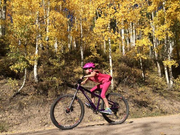bikerumor pic of the day flying through the aspens at the outlier festival, trail craft bikes