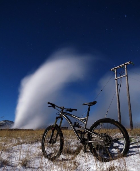 bikerumor pic of the day Kingdom Bike Hex in front of geothermal power station iceland