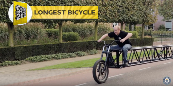Guinness Book of World Records longest bicycle 2016