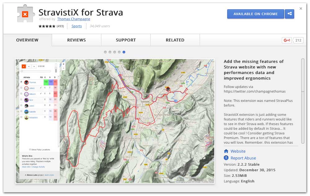 stravistix google chrome extension plugin to enhance your strava ride data with new metrics