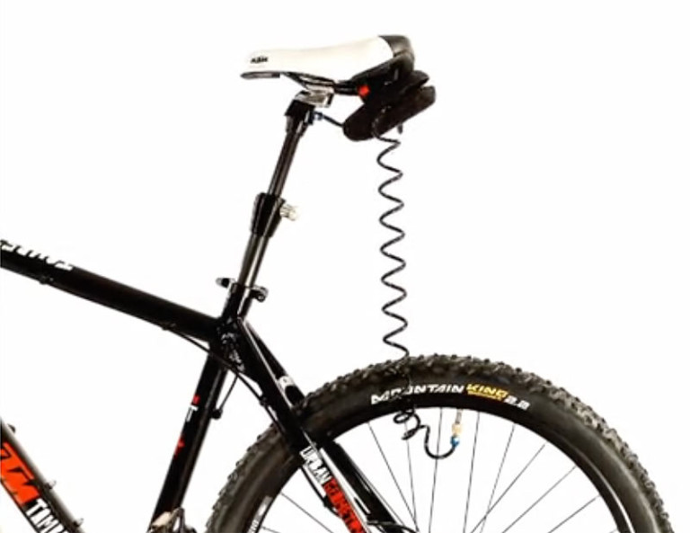 AirSupply's power of air pumps up your bicycle tires directly from your
