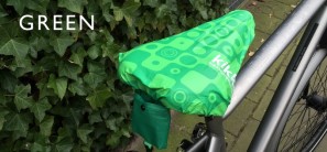 Kikker bike saddle cover keychain, green