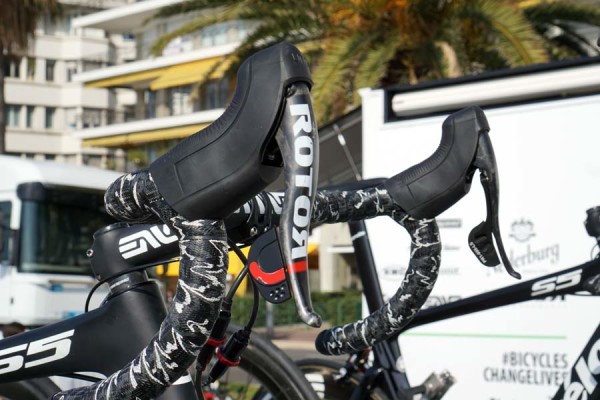 Team Dimension Data Cervelo race bikes with CeramicSpeed upgrades and Rotor UNO hydraulic shifting group