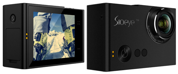 Sioeye Iris 4G live broadcasting action camera, front and back