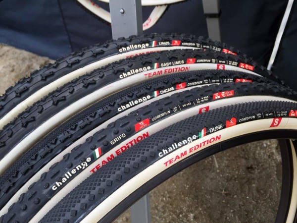 challenge updates all team elite tubular cyclocross tires and adds new Dune sand cx tire