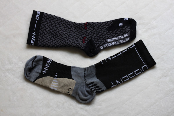 Dissent Labs socks, Supercrew and Semenuk GFX models