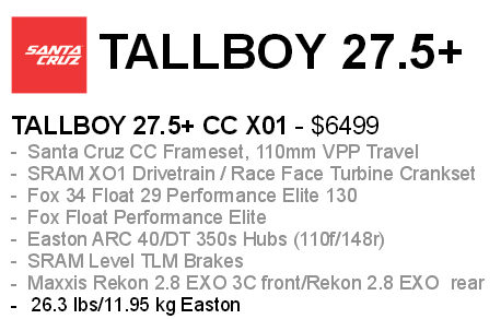 Tallboy 3 build specs plus