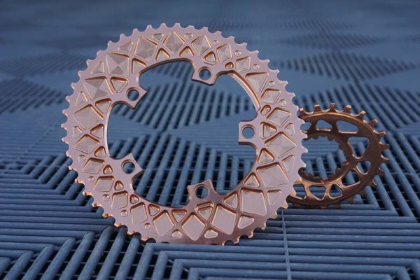 absoluteblack winter line CNC machined alloy oval 2x road bike chainrings