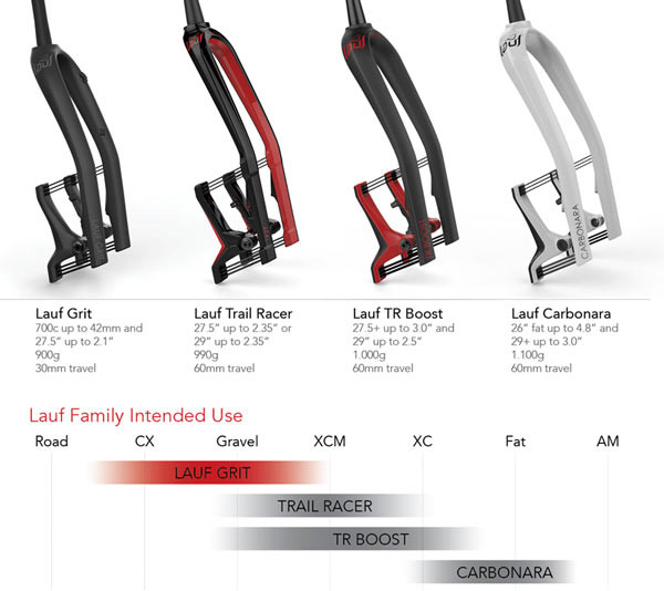 lauf grit gravel road bike leaf spring suspension fork