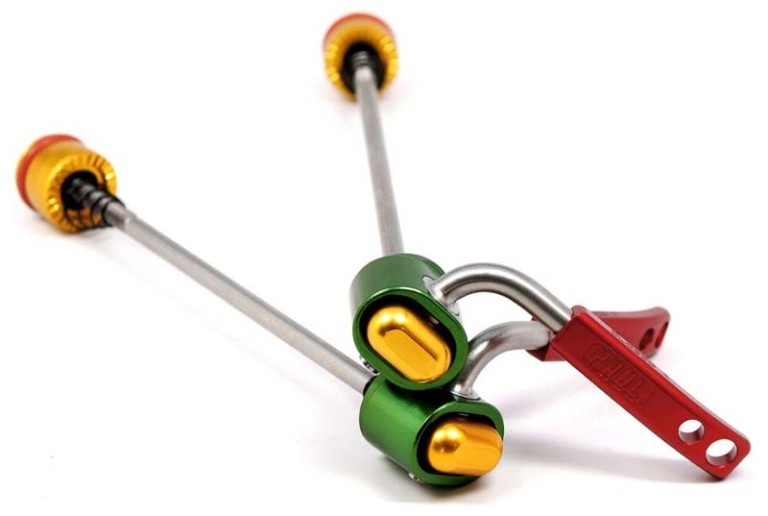 Paul Components Rasta quick release skewers celebrate Grounation Day