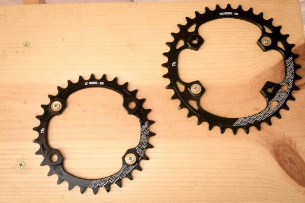 Gamut point one pedals shimano xt xtr narrow wide chainrings black chainguidesIMG_3898