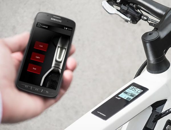 Stromer ST2 S e-bike, phone and top tube display