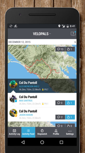 VeloPal_smartphone-ride-tracking-app_Activity-Feed-Screen