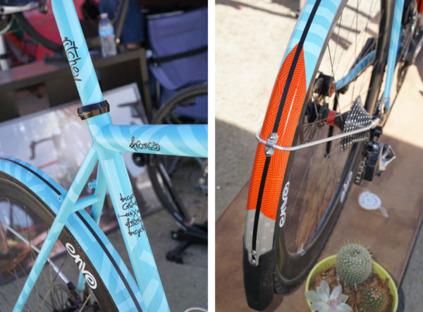 Franco Grimes x Bicycle Crumbs custom painted gravel road bike