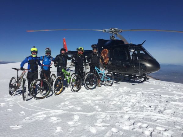 De Ramon Mountain, Los Andes, Chile heli biking