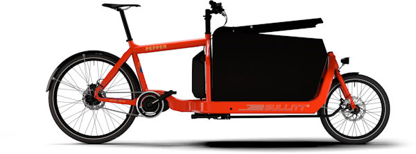 ebullitt cargo bike, with cargo box
