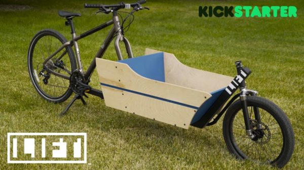 Lift Bike front cargo bicycle conversion kit on Kickstarter