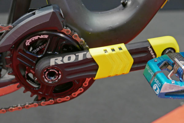 Rotor-Hawk_machined-aluminum-all-mountain-enduro-modular-axle-mountain-bike-crankset_on-bike