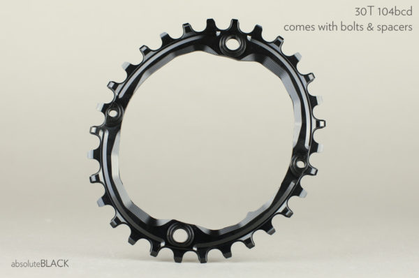 absoluteblack 30T 104bcd oval mountain bike chainring