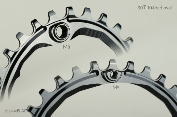 absoluteblack 30T 104bcd oval mountain bike chainring