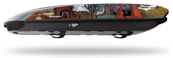 limited edition yakima national parks showcase roof cargo box for vehicles