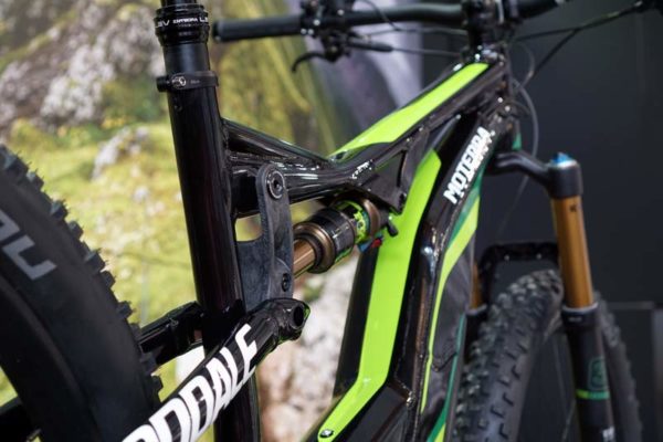 2017 Cannondale Moterra full suspension e-mountain bike with pedal assist motor