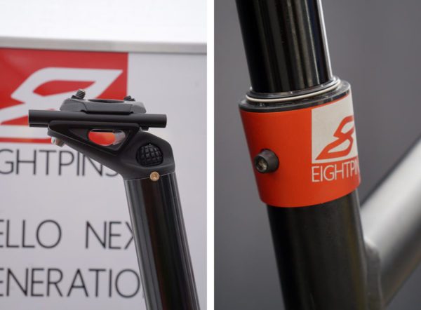 eightpins integrated dropper post inside seat tube