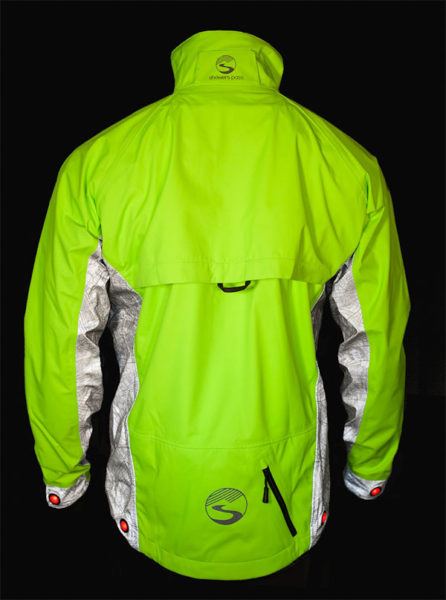 Shower's Pass hi-vis jackets, Elite, rear