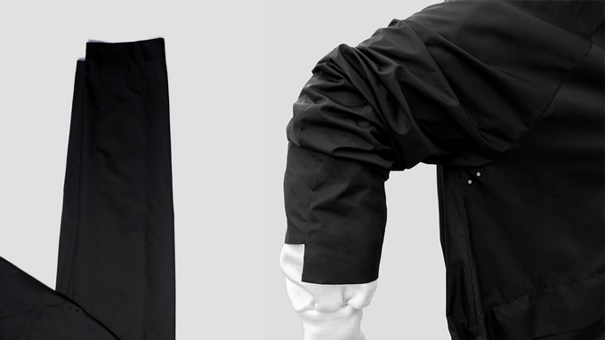 senscommon-cyclist-raincoat-sleeve-detail