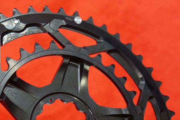 rotor spidering one-piece 46-30 double chainring for gravel and cyclocross road bikes