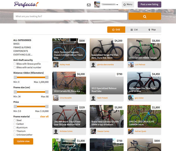 perfecto-online-bike-classifieds-with-strava-login